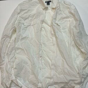 H&M Cream Button-Up Men's Jacket
